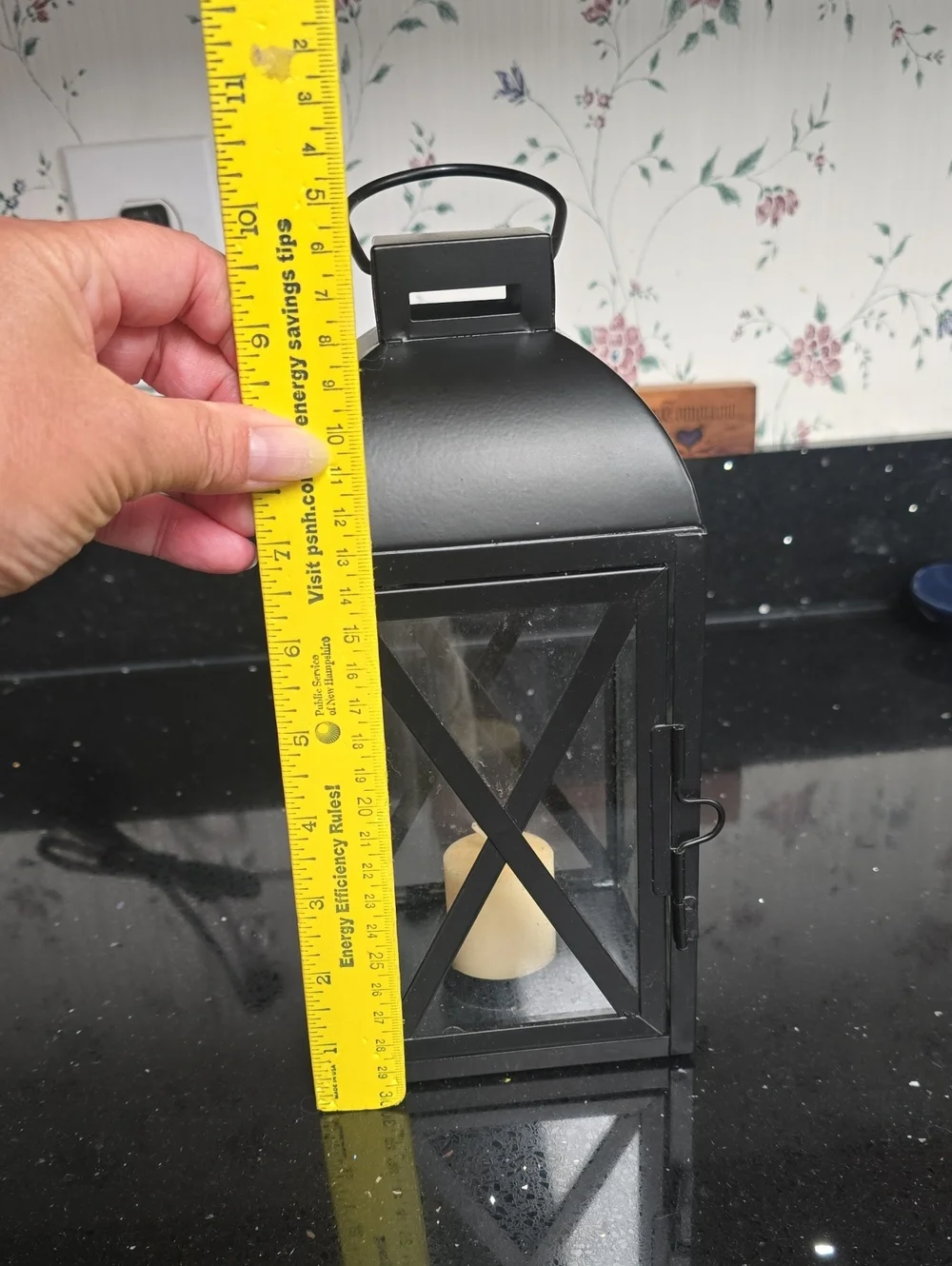 Vintage Black Metal Lantern